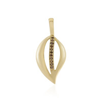 Colgante en plata con Diamante chocolate I3