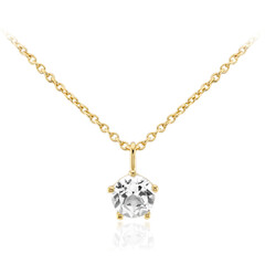 Collar en plata con Topacio blanco