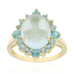 Anillo en oro con Aguamarina