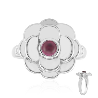 Anillo en plata con Rodolita del Valle Rift (Remy Rotenier)