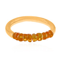 Anillo en plata con Granate mandarina