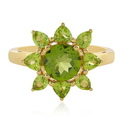 Anillo en plata con Peridoto