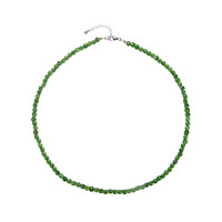 Collar en plata con Diópsido de Rusia