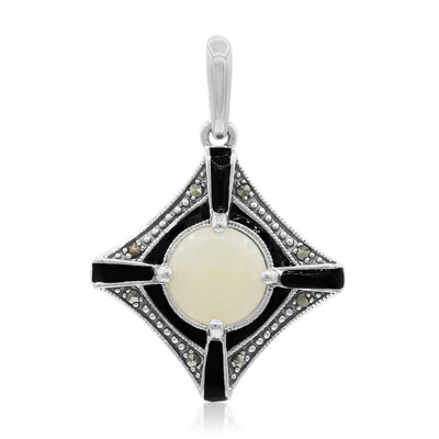 Colgante en plata con Ópalo blanco