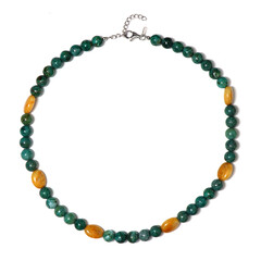 Collar en plata con Ágata amarilla