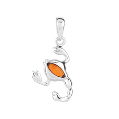 Colgante en plata con Ámbar báltico