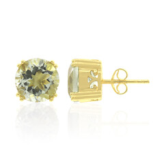 Pendientes en plata con Amatista verde