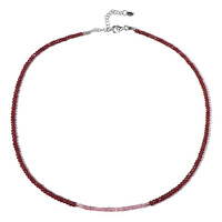 Collar en plata con Rubí de Madagascar