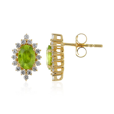 Pendientes en oro con Esfena