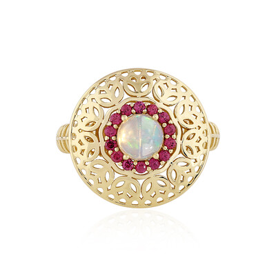 Anillo en oro con Ópalo de Welo (Ornaments by de Melo)