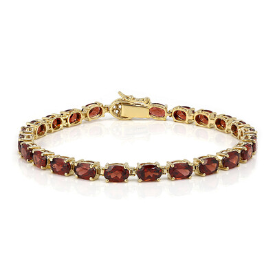 Brazalete en plata con Granate de Mozambique