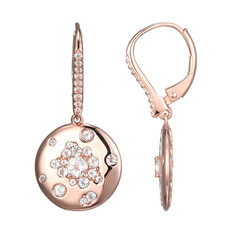 Pendientes en plata con Topacio blanco (Adela Silber)