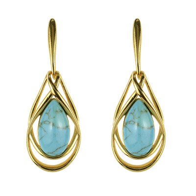 Pendientes en plata con Turquesa (dagen)