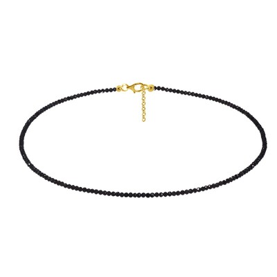 Collar en plata con Turmalina negra