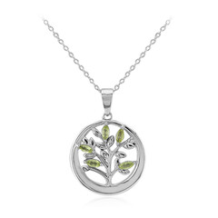 Collar en plata con Peridoto de Birmania