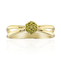 Anillo en oro con Diamante amarillo VS1