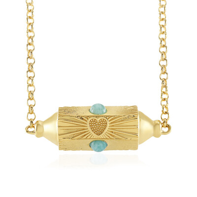 Collar en plata con Amazonita (M de Luca)