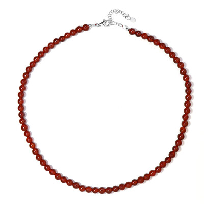 Collar en plata con Ónix rojo