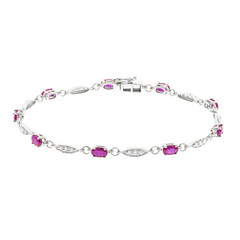 Brazalete en oro con Rubí de Mozambique AAA (CIRARI)