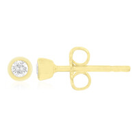 Pendientes en plata con Diamante I1 (G)