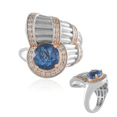 Anillo en plata con Fluorita de color cambiante (Dallas Prince Designs)