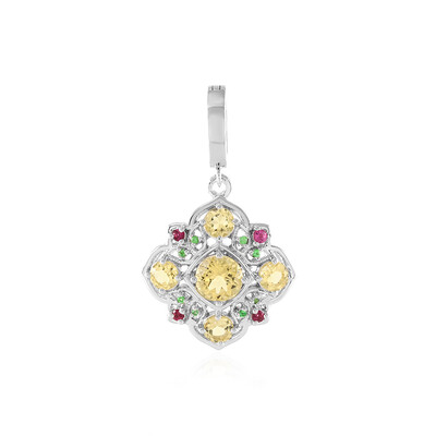 Colgante en plata con Berilo amarillo