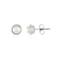 Pendientes en plata con Perla Freshwater