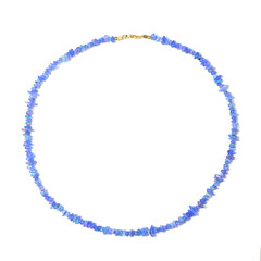 Collar en plata con Ópalo azul de Etiopía