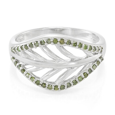 Anillo en plata con Diamante fantasía