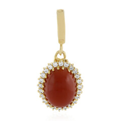 Colgante en oro con Piedra de luna de Kangeyam