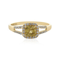 Anillo en oro con Zircón amarillo (Adela Gold)