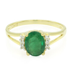 Anillo en plata con Esmeralda de Bahía