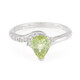 Anillo en plata con Turmalina cuprífera