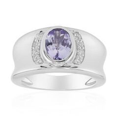 Anillo en plata con Tanzanita sin calentar (Remy Rotenier)