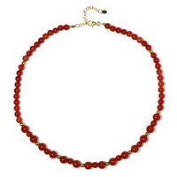 Collar en plata con Ónix rojo