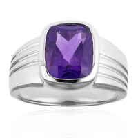 Anillo en plata con Amatista de Siberia