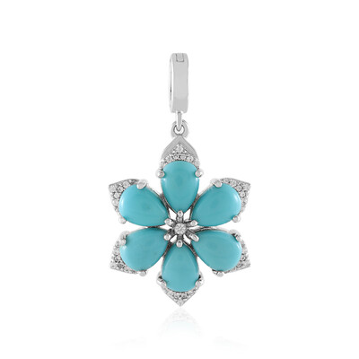 Colgante en plata con Turquesa