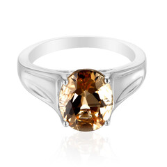 Anillo en plata con Cuarzo champán