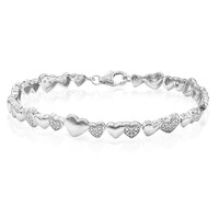 Brazalete en plata con Diamante I3 (I)