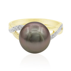 Anillo en plata con Perla cultivada de Tahití (TPC)