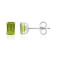 Pendientes en plata con Peridoto