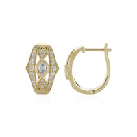 Pendientes en oro con Diamante SI1 (H) (de Melo)