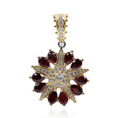 Colgante en plata con Granate de Mozambique (Dallas Prince Designs)