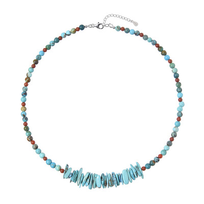 Collar en plata con Turquesa