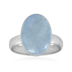 Anillo en plata con Aguamarina de Brasil (Bali Barong)