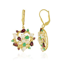 Pendientes en plata con Rodolita