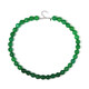 Collar en plata con Ágata verde