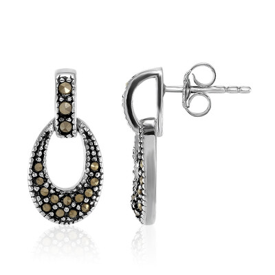 Pendientes en plata con Marcasita