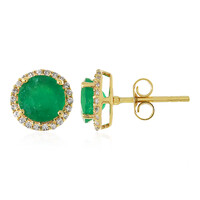 Pendientes en oro con Esmeralda de Socoto