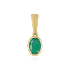 Colgante en oro con Esmeralda de Brasil
